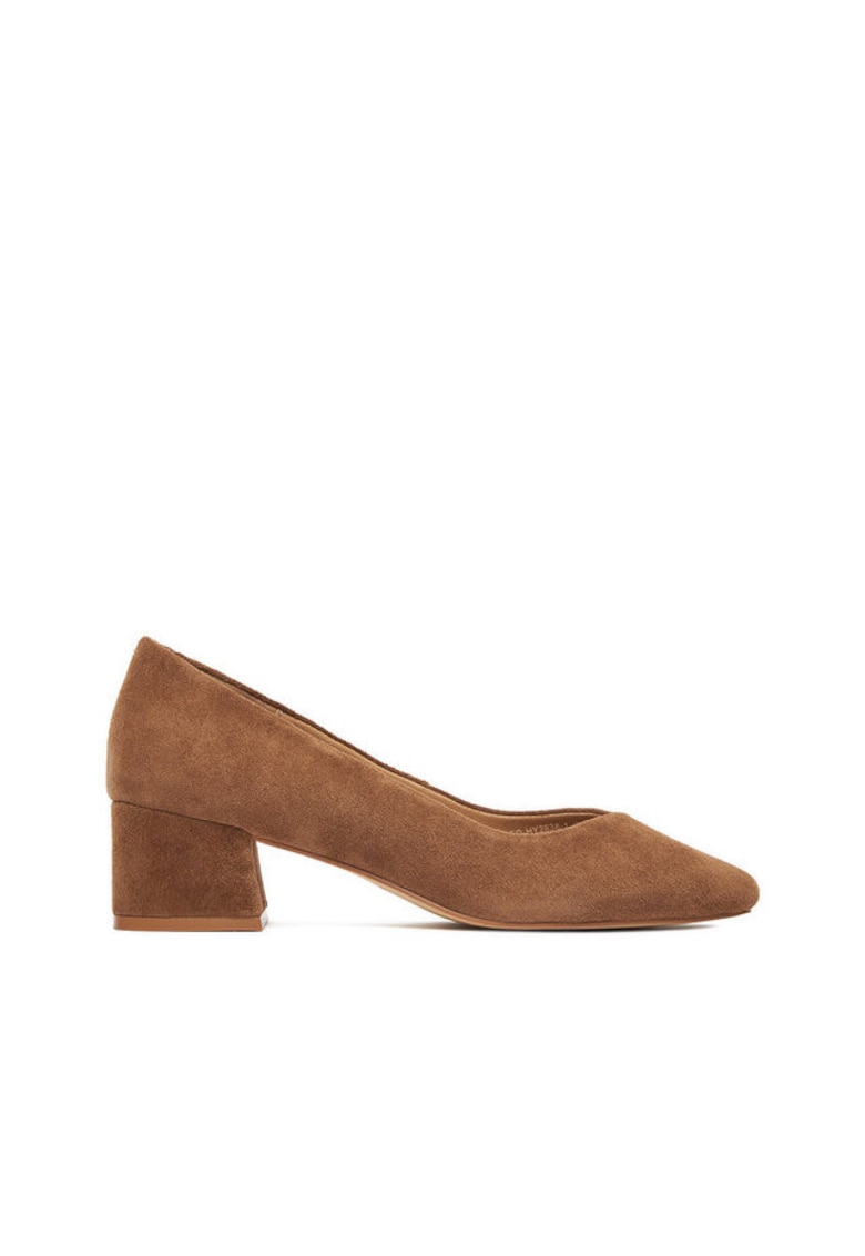 Pantofi dama piele naturala maro - Maro