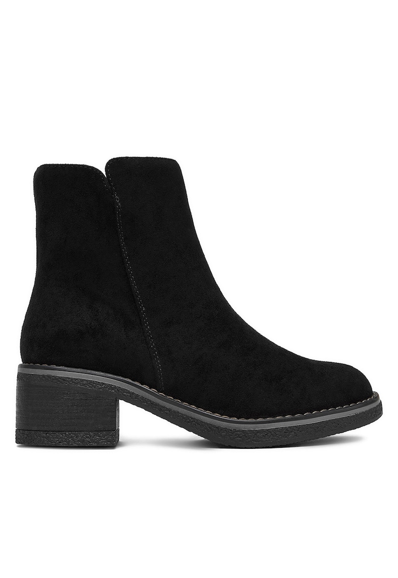 Botine dama CEO-LM13355-X06 - negru - textil