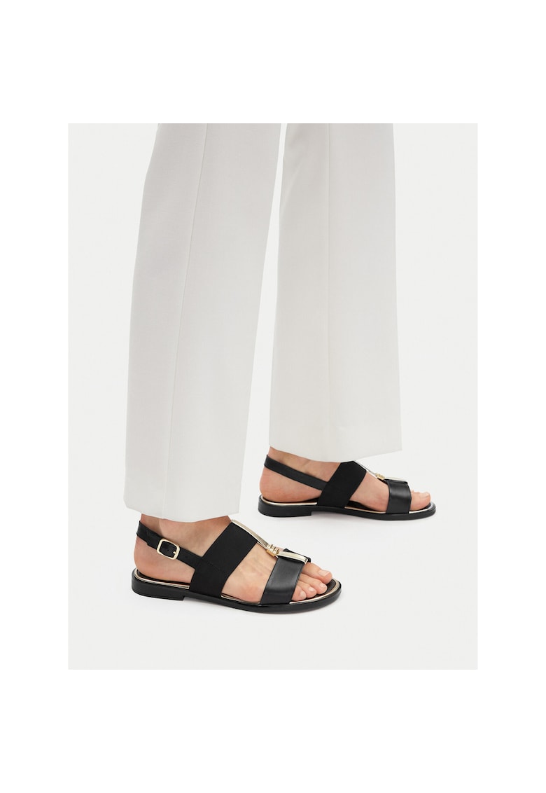 Sandale dama piele naturala - negru -