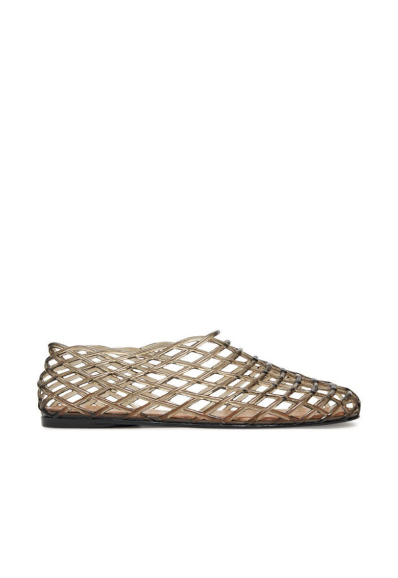 Balerini dama - sintetic - negru transparent