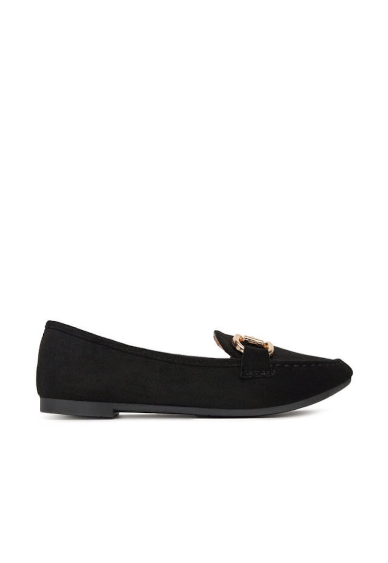 Mocasini dama - LE601-42 - negru - material textil