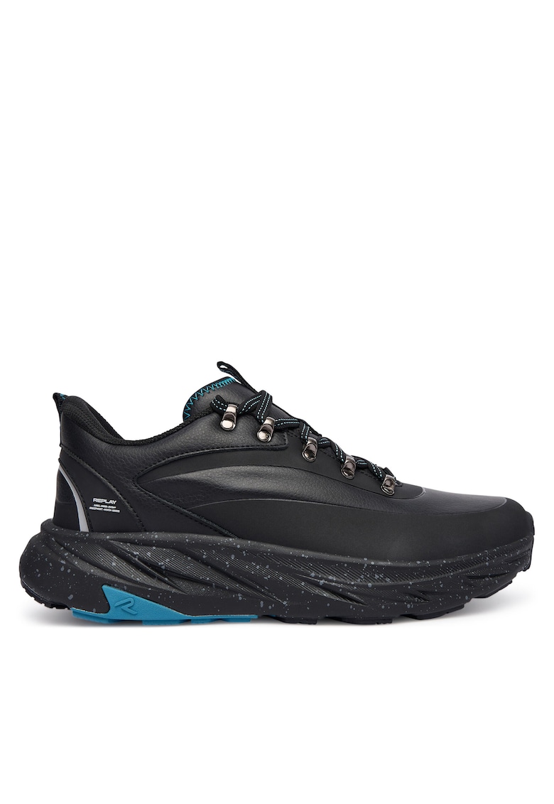 Tenisi barbati piele naturala - negru - GMSH4.000.C0002L