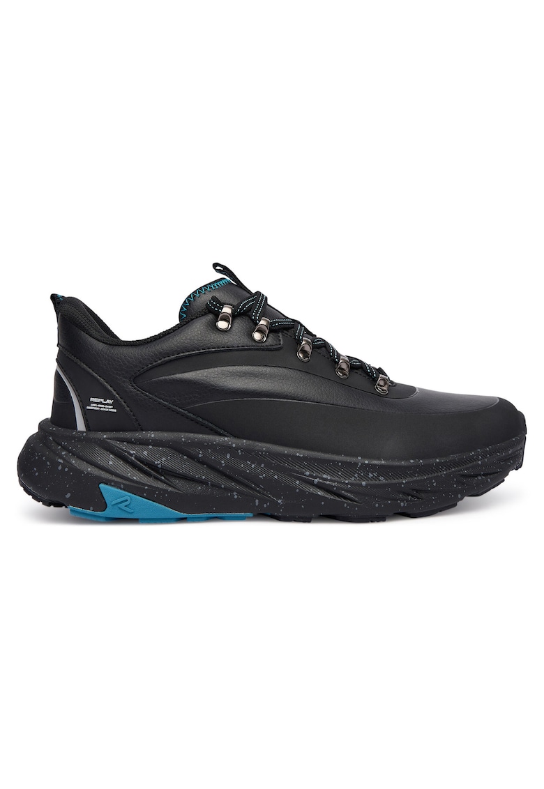 Tenisi barbati piele naturala - negru - GMSH4.000.C0002L
