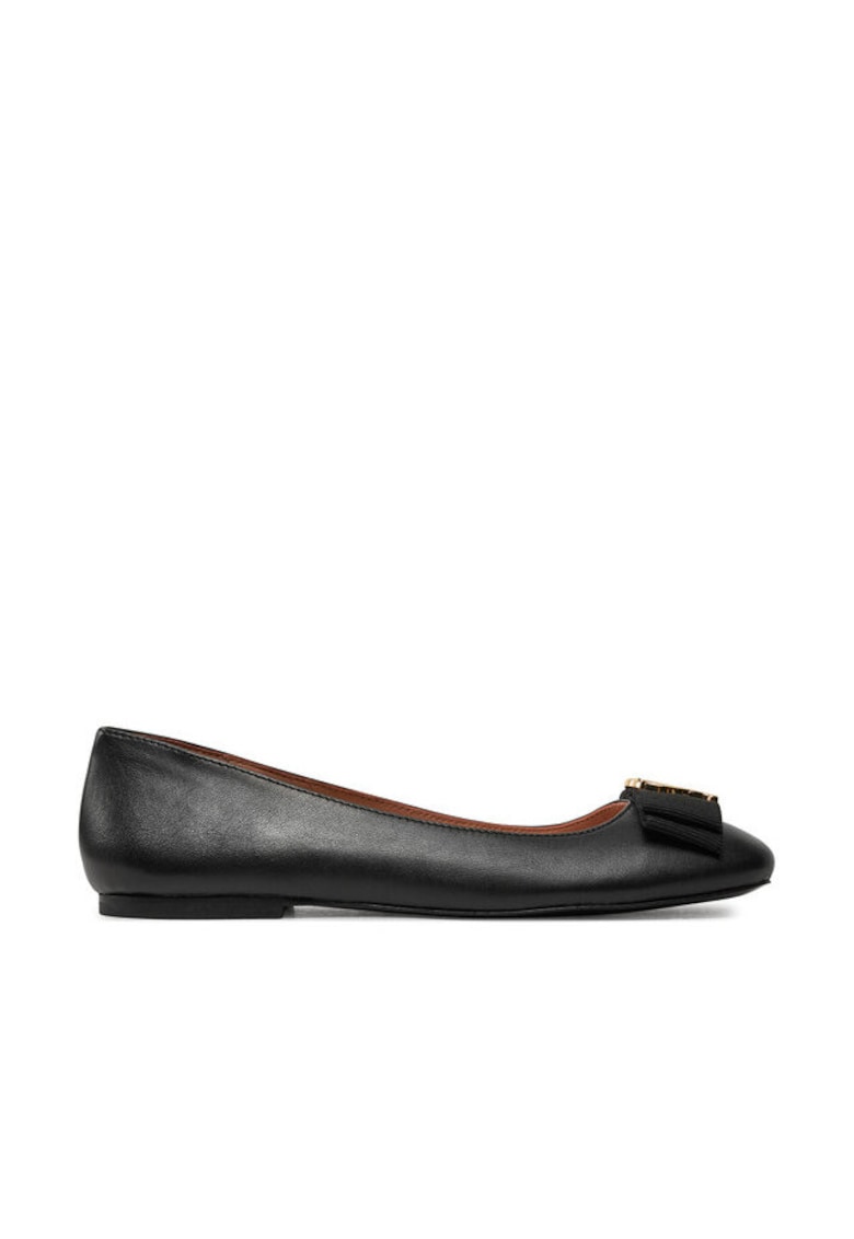 Balerini dama - piele naturala - Negru