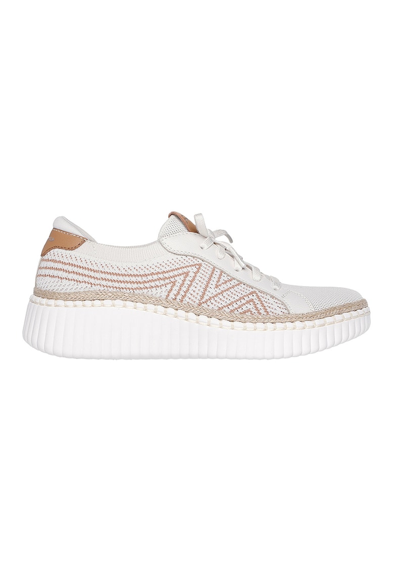 Pantofi sport cu aspect tricotat Wilshire Bellevue - Alb murdar/Bej deschis