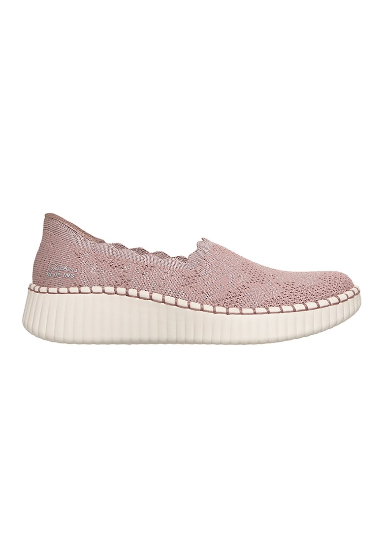 Pantofi slip-ons din material textil Wilshire True Charm - Roz prafuit/Bej deschis