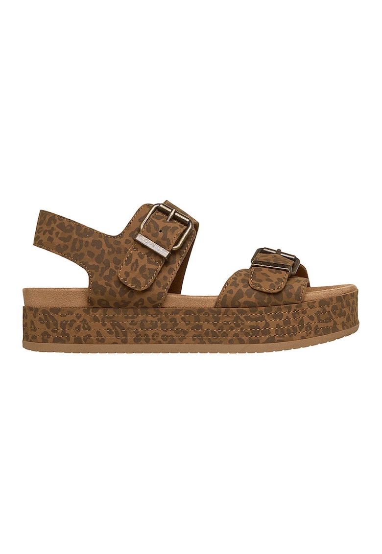 Sandale Slip-Ins™ Bobs Misty - Maro inchis/Caramel