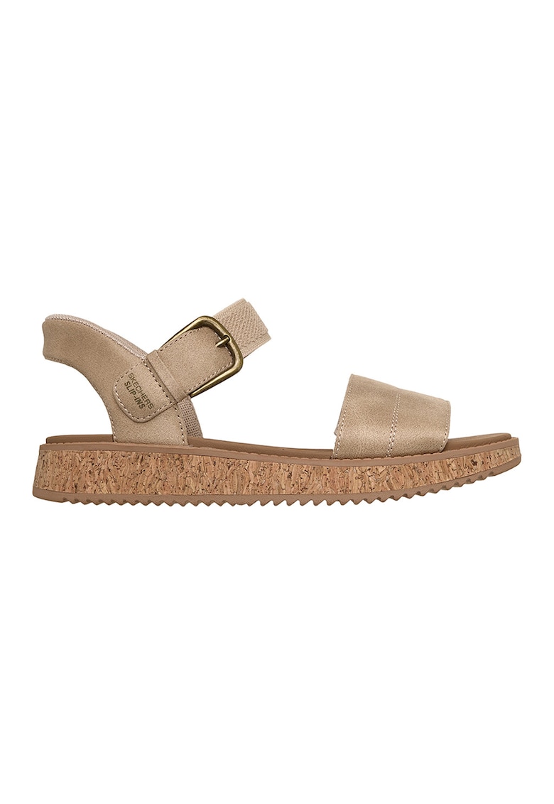 Sandale slip-ins din material textil Sun Vibe - Maro taupe