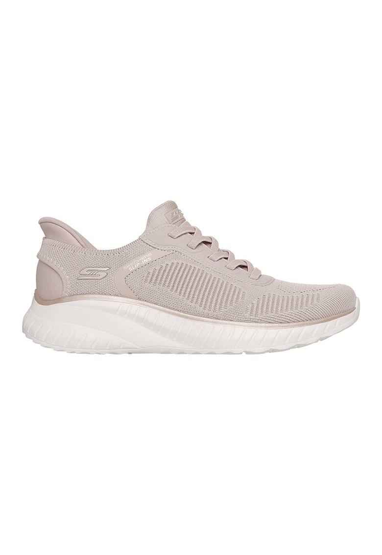 Pantofi sport din material textil BOBS Slip-ins™ - Auriu/Maro taupe deschis/Alb murdar