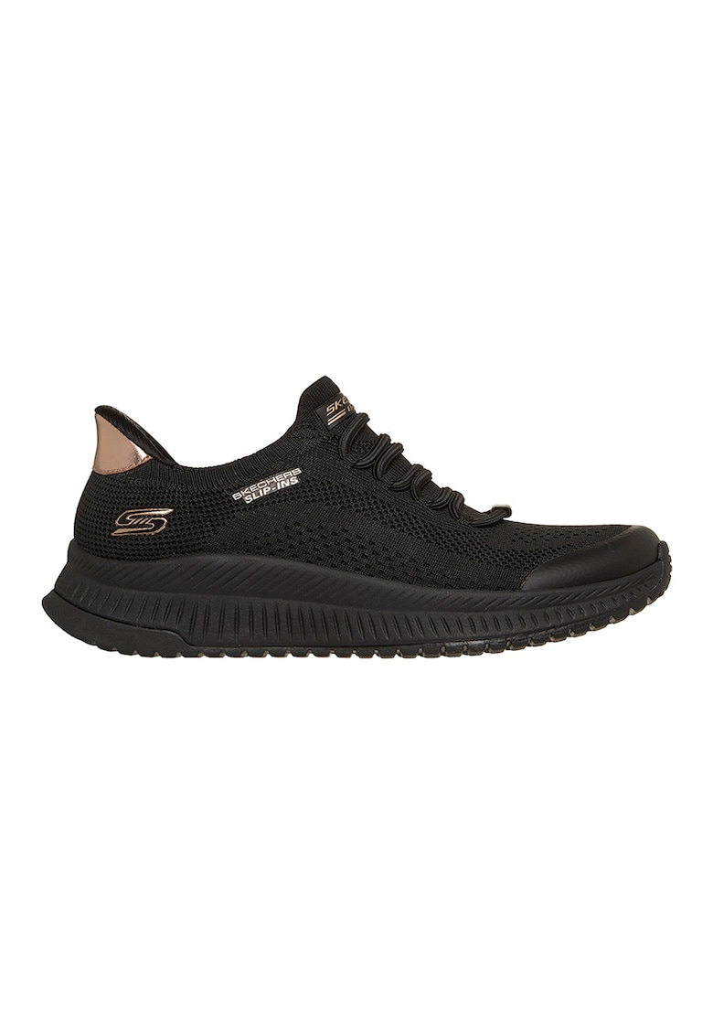 Pantofi sport slip-ins din plasa Bobs squad 4 - Auriu/Negru