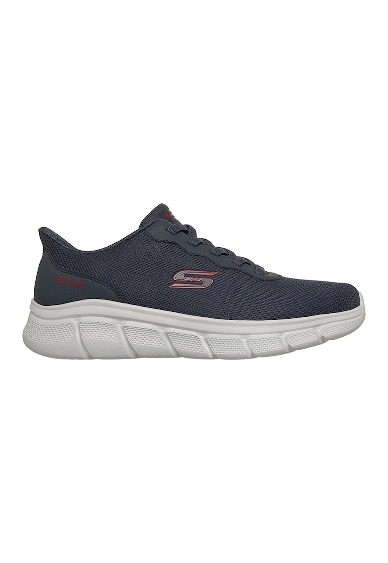 Pantofi sport slip-ins din plasa BOBS B Flex Glacial Edge - Rosu inchis/Alb optic/Bleumarin
