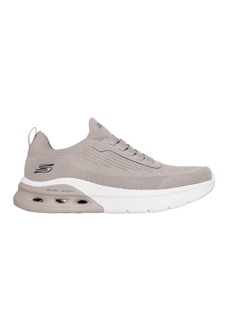 Pantofi sport din material textil Bobs Arc Waves 2.0 - Maro taupe deschis/Alb murdar