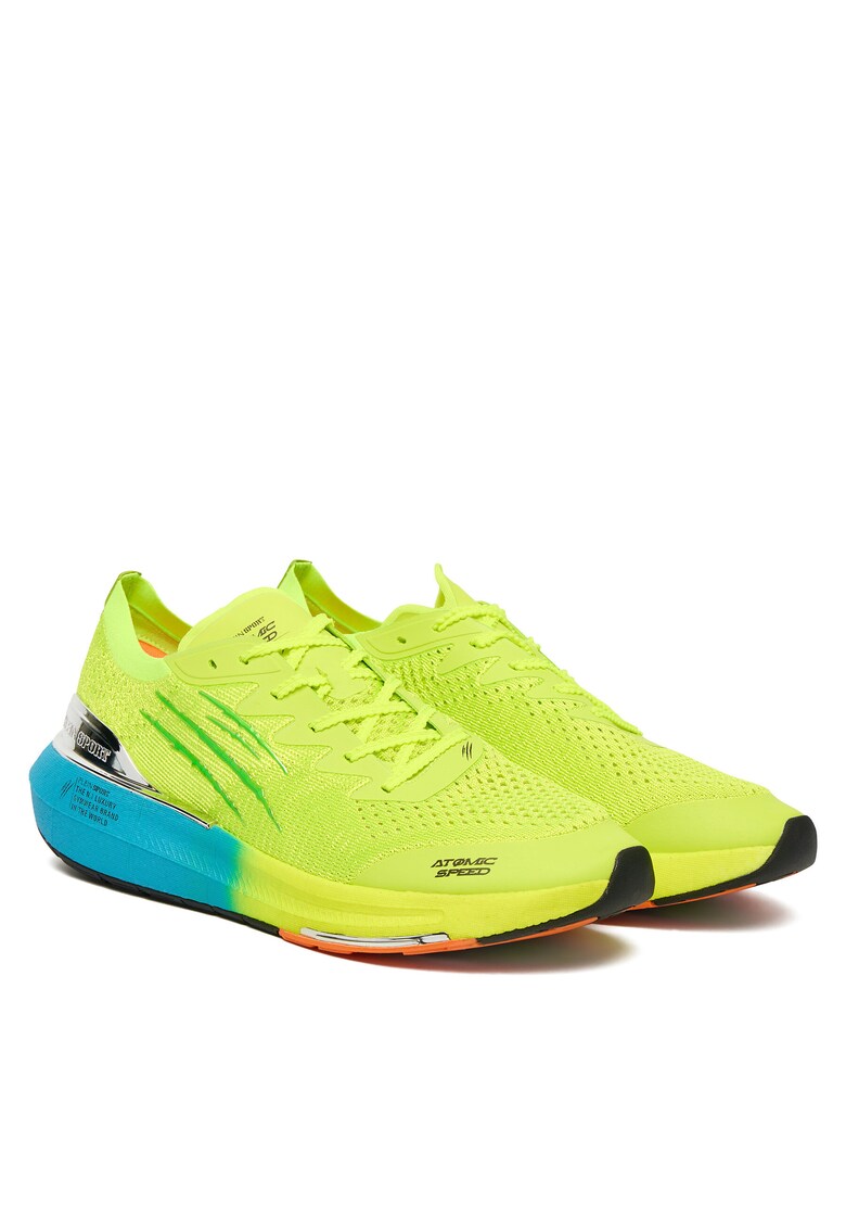 Tenisi barbati galben fluo/albastru mediu - Verde