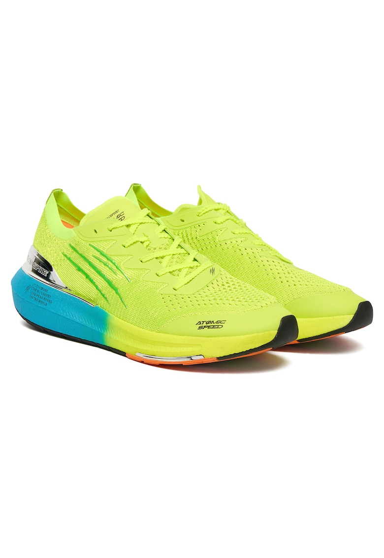 Tenisi barbati galben fluo/albastru mediu - Verde