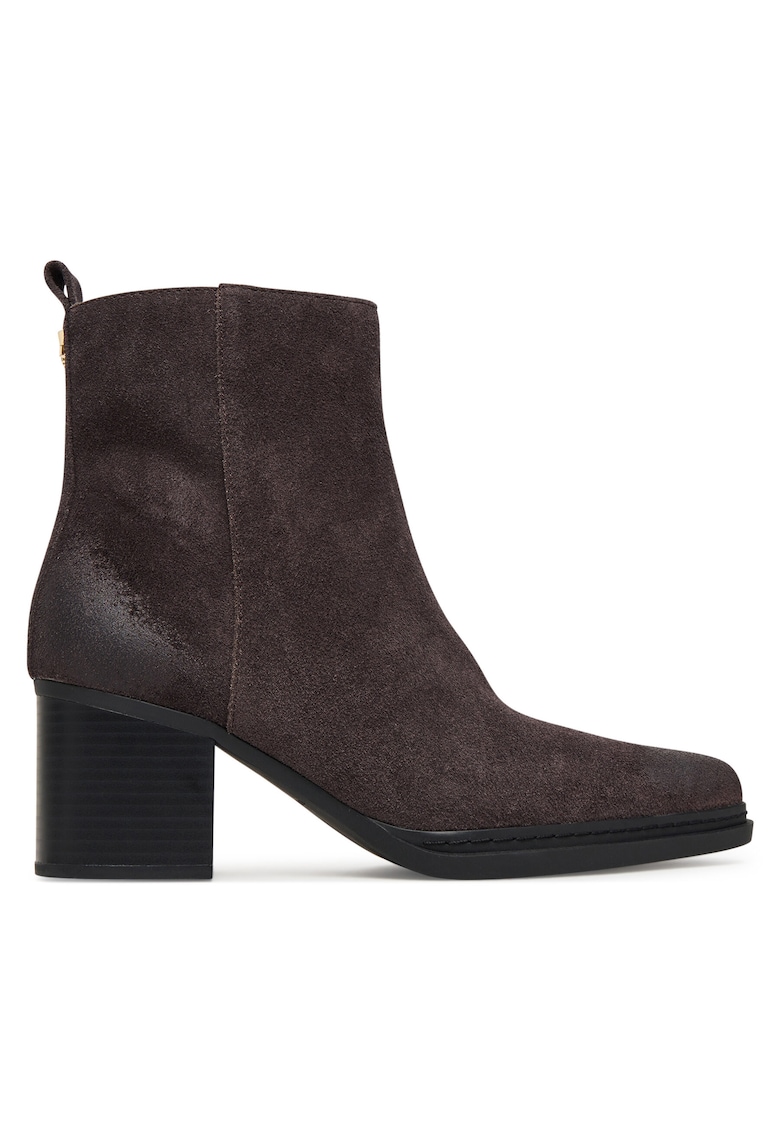 Botine dama - Piele naturala - Maro 40F5LXME5S