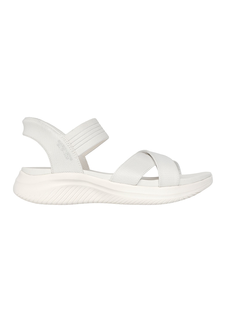 Sandale slip-ins cu barete incrucisate Ultra Flex 3.0 - Alb murdar