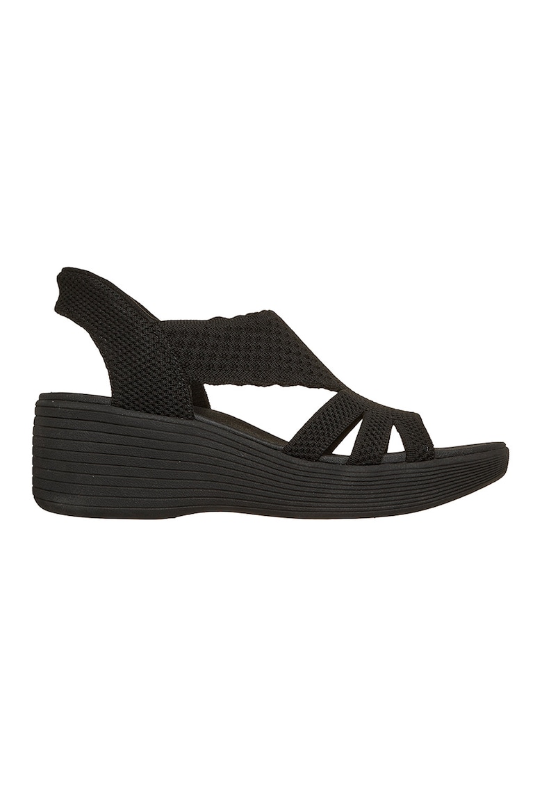 Sandale cu talpa wedge Slip-ins™ Parallel Lite - Negru
