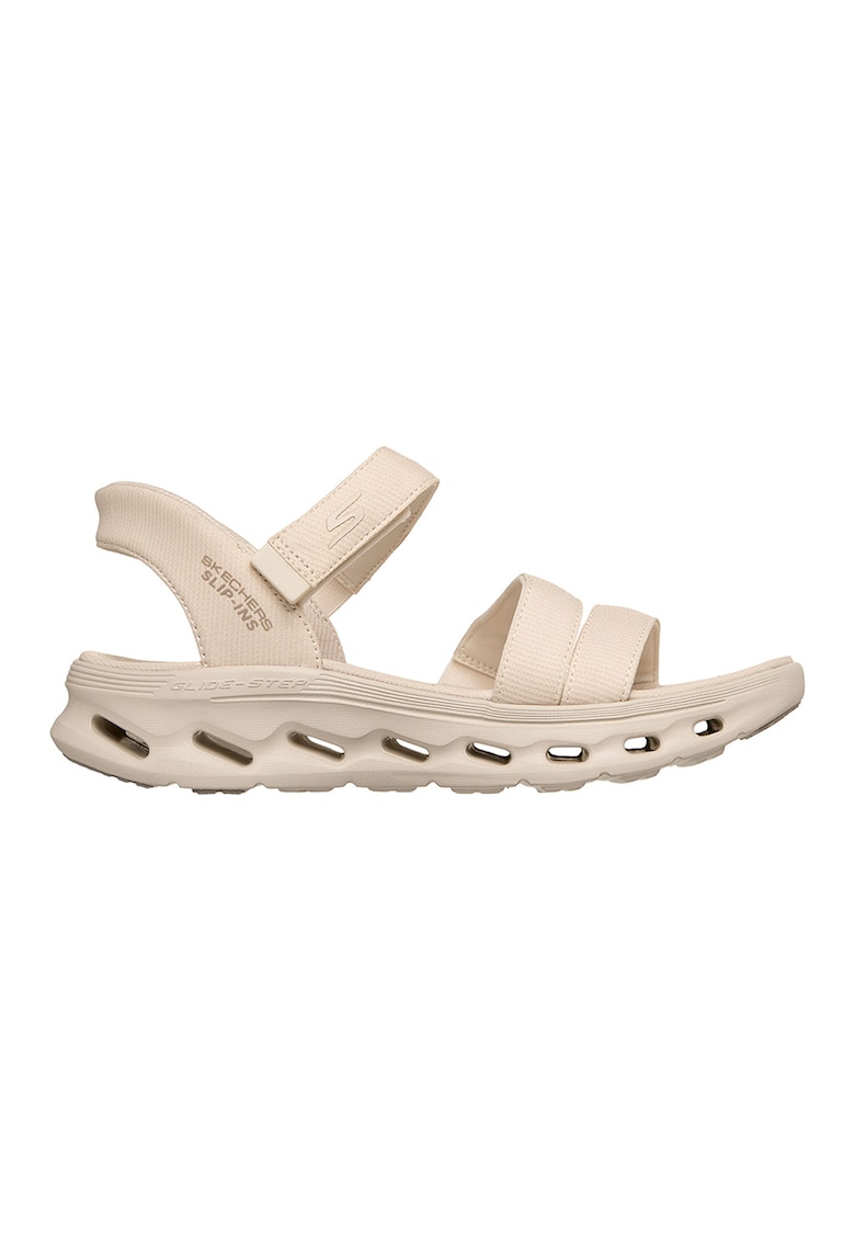 Sandale slip-ins din material textil GO WALK Glide-Step 2.0 - Crem