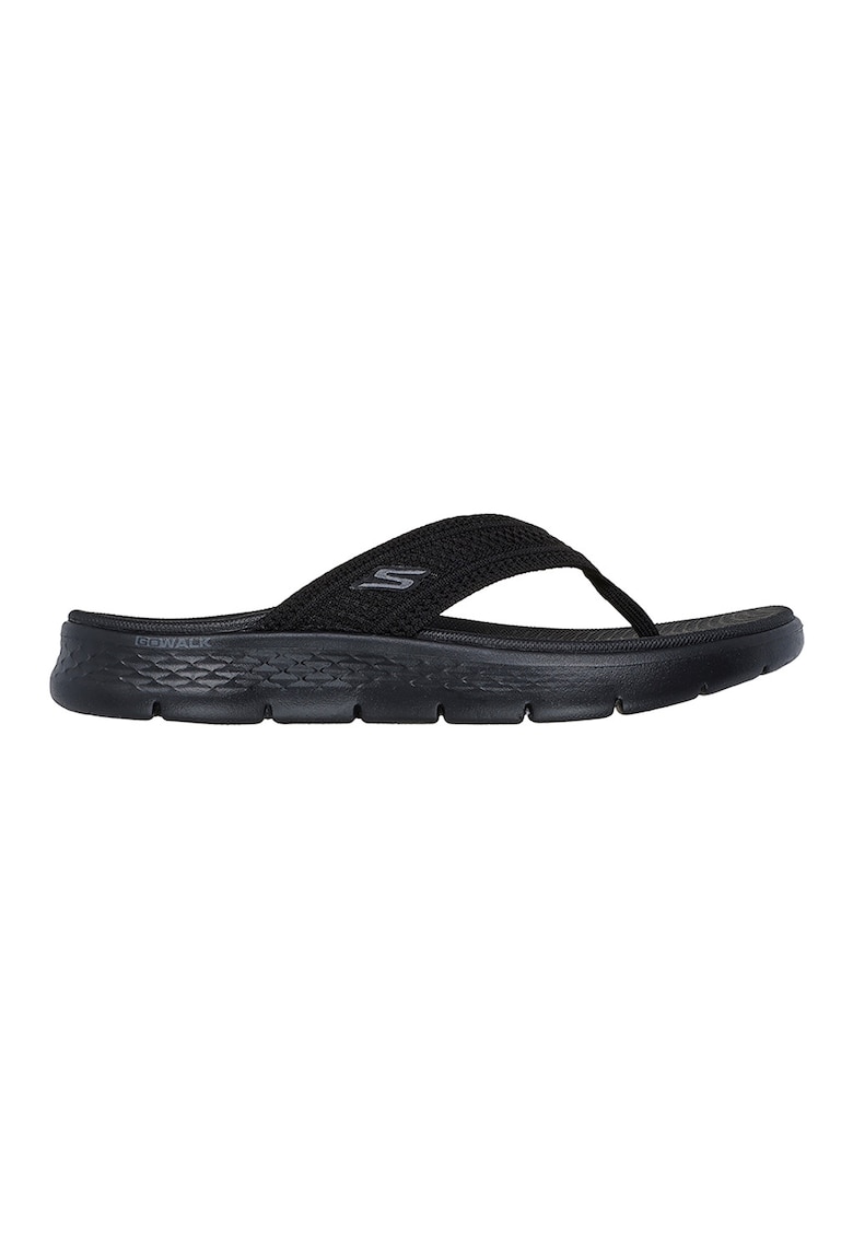 Papuci flip-flop wedge Go Walk Flex Holly - Negru