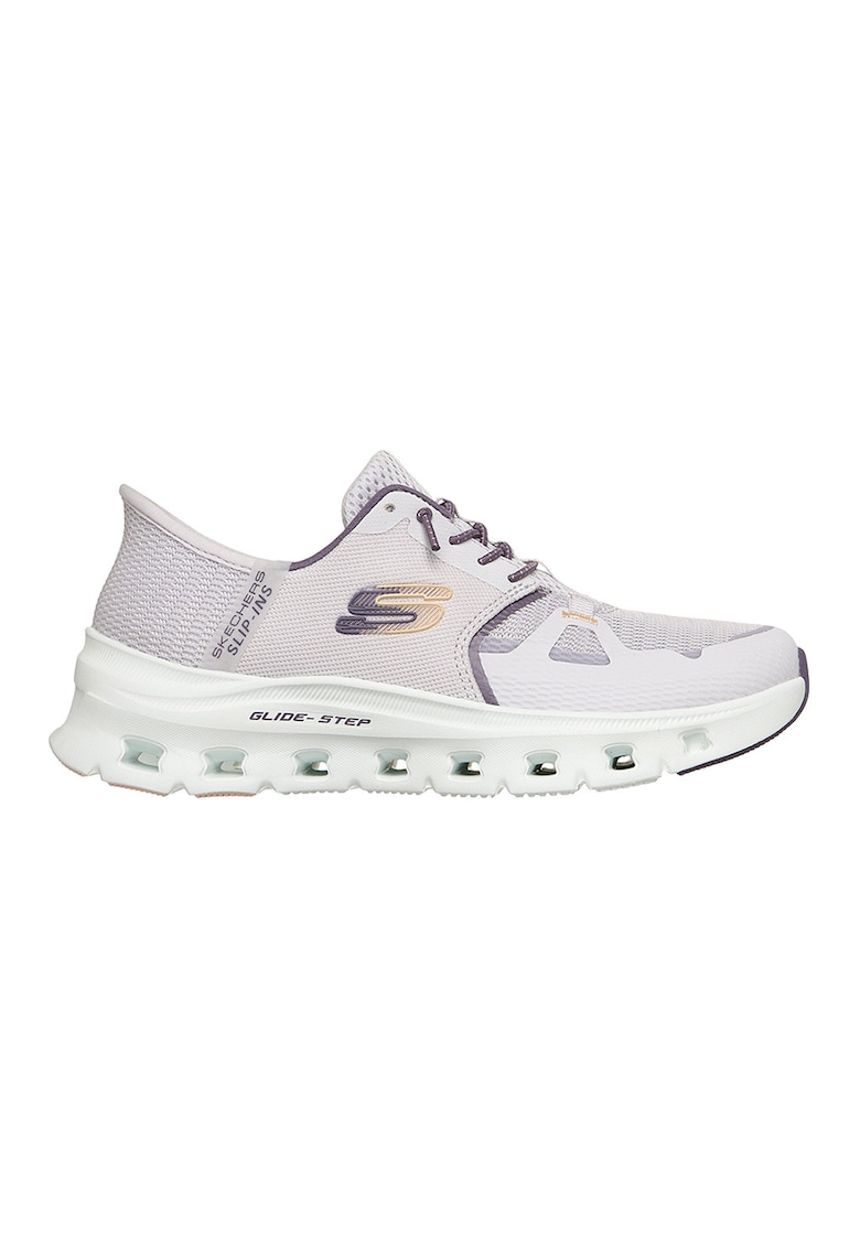 Pantofi sport slip-ins Glide Step Pro cu detaliu logo - Albastru lavanda