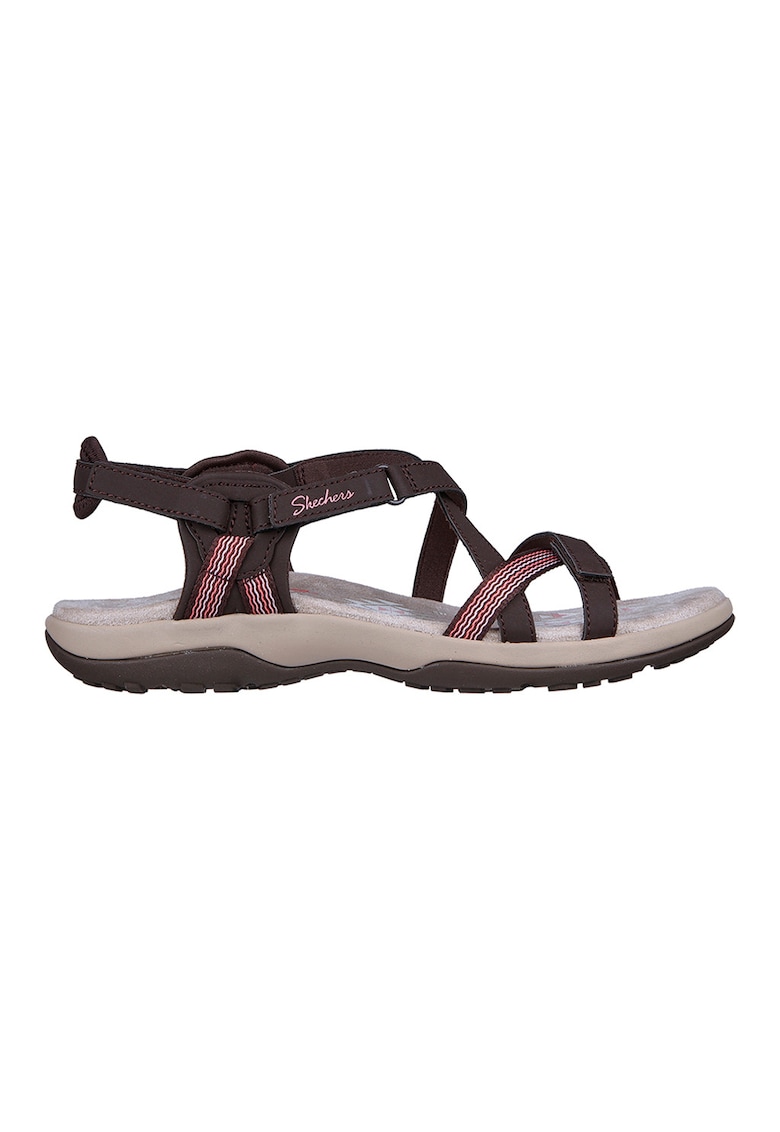 Sandale cu velcro Raggae Slim Sun Array - Maro inchis/Roz