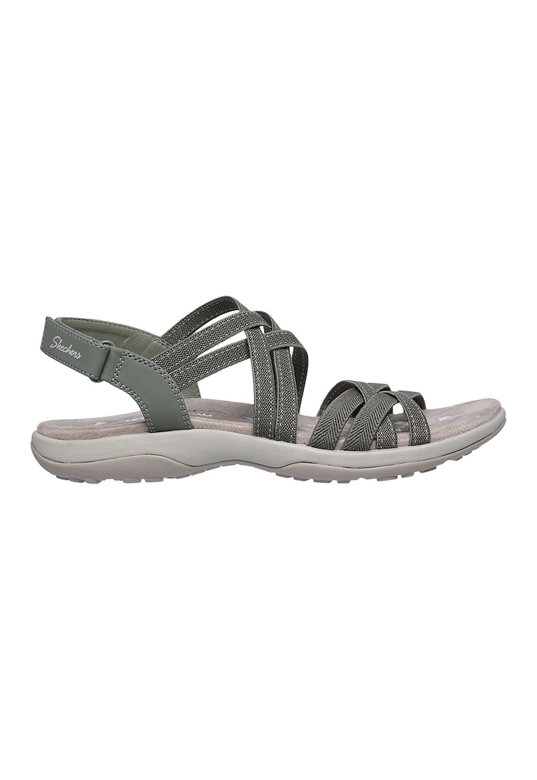 Sandale din material textil cu barete mutliple si velcro Raggae Slim-Summer Gateaway - Kaki
