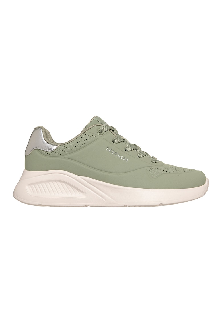 Pantofi sport Uno Lite - Shimmer Along cu garnituri cu aspect metalizat - Verde sparanghel