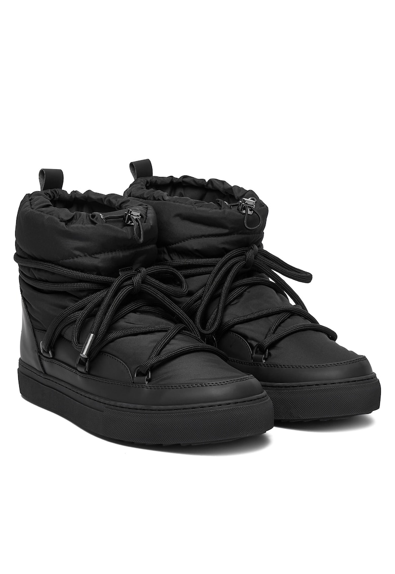Cizme de zapada barbati Black Bomber - tesatura - culoare negru