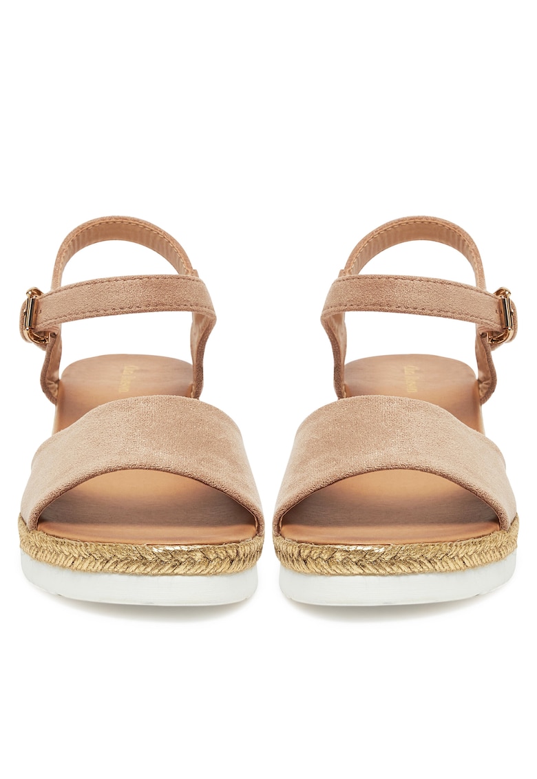 Espadrile dama bej - tesatura