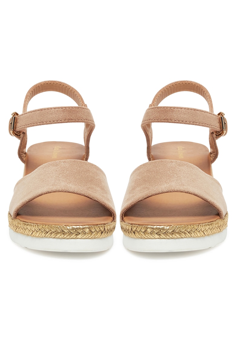 Espadrile dama bej - tesatura