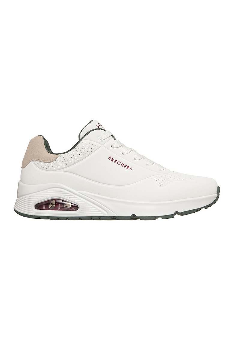 Pantofi sport cu insertii de piele intoarsa Uno-Suited On Air - Alb