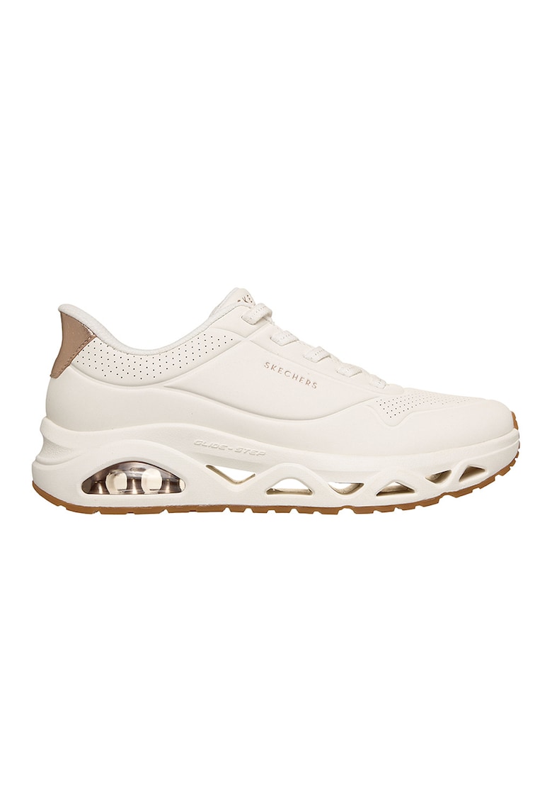 Pantofi sport slip-ins din piele ecologica Uno Glide-Step - Alb
