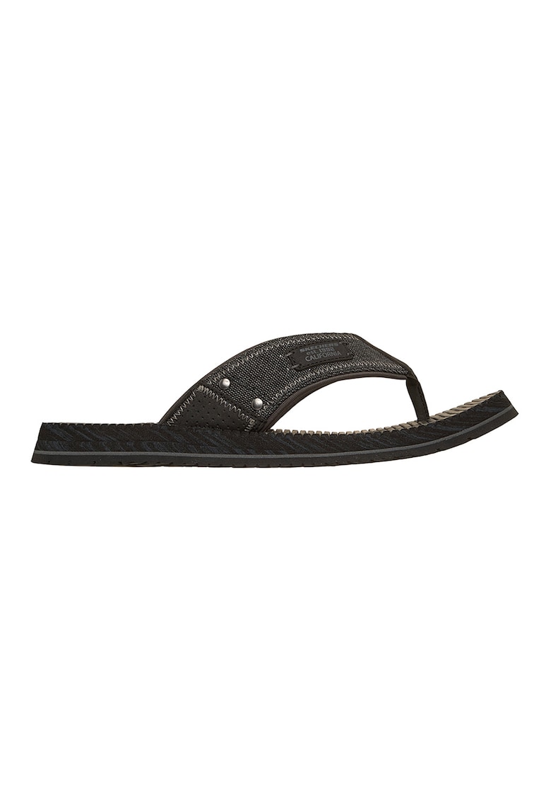 Sneakers - Papuci flip-flop din panza Quill Sea Side - Negru