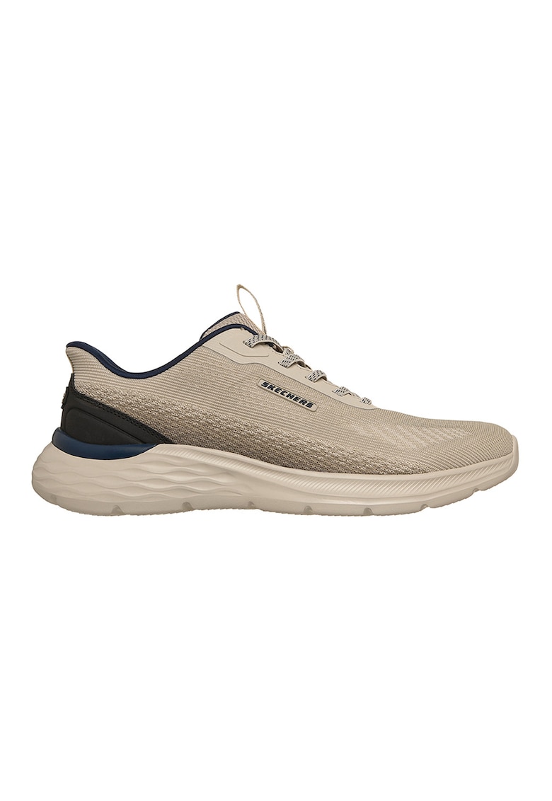 Pantofi sport din plasa Garner - Ellis - Negru/Maro taupe deschis