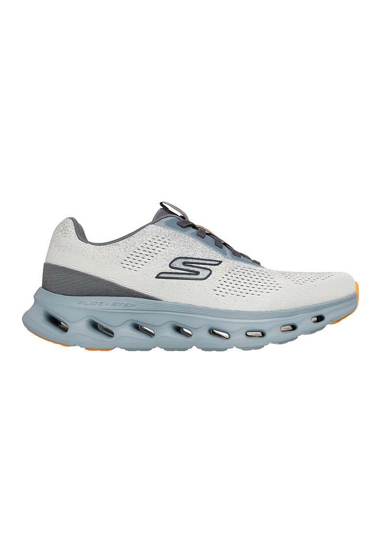 - Pantofi sport slip-ins Go Walk Glide-Step 2.0 - Alb murdar/Gri inchis