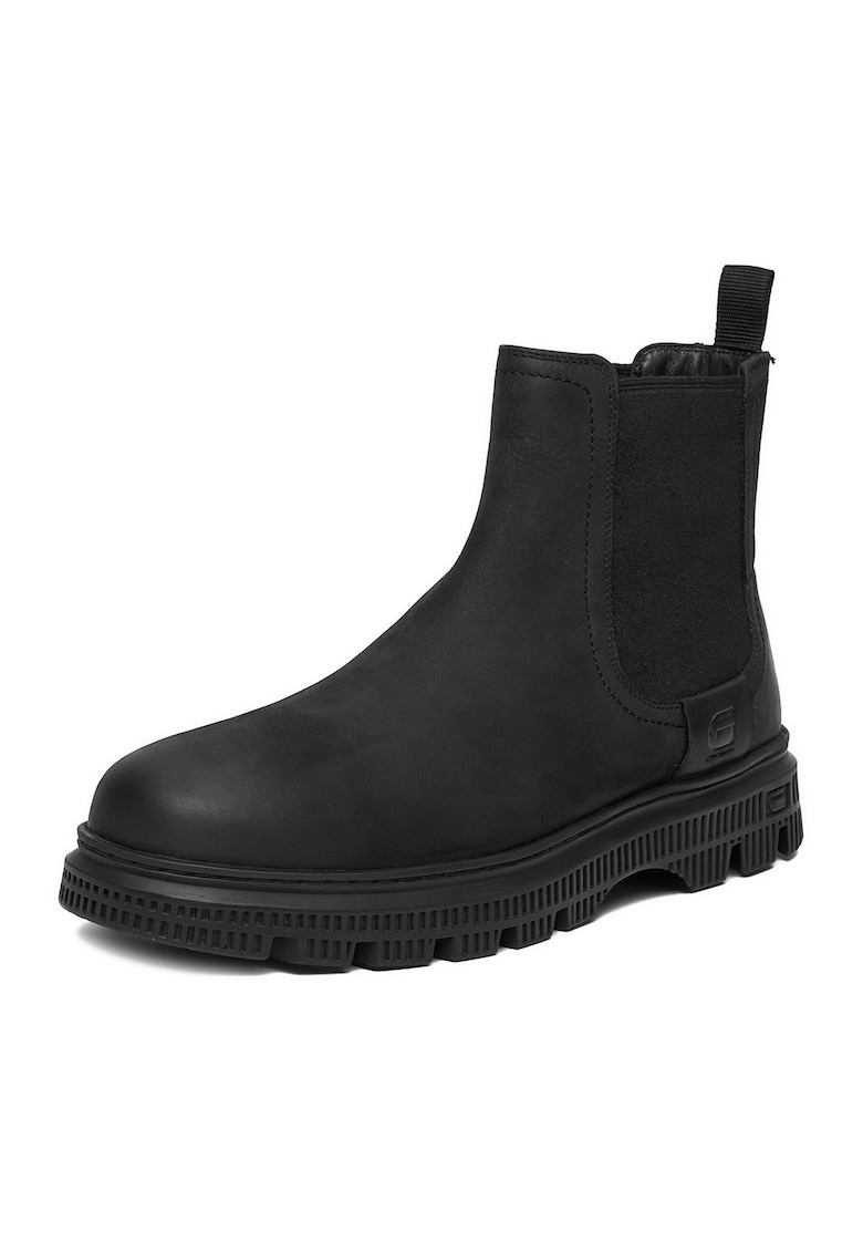Ghete barbati - CEO-HULK-04 - piele naturala - negru