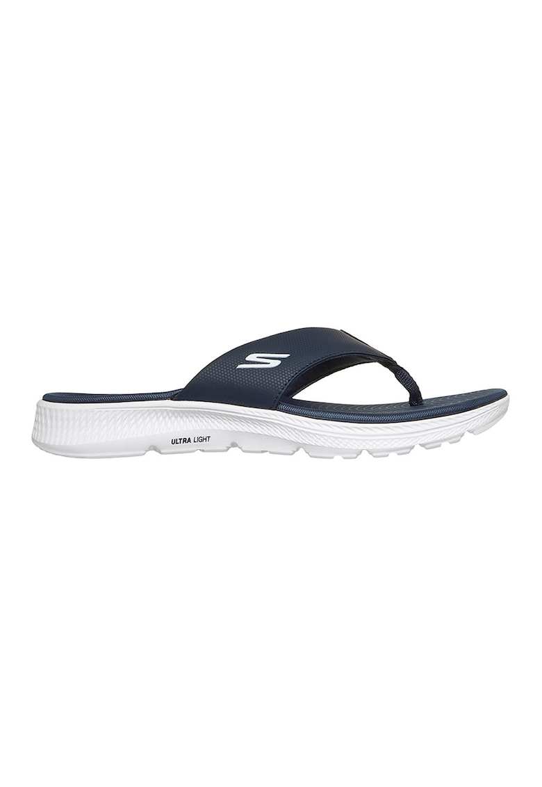 Papuci flip-flop cu model uni Go Consistent - Bleumarin