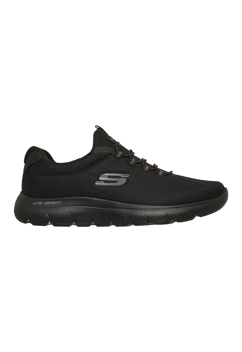 Pantofi sport low-cut din material textil Corlen - Negru