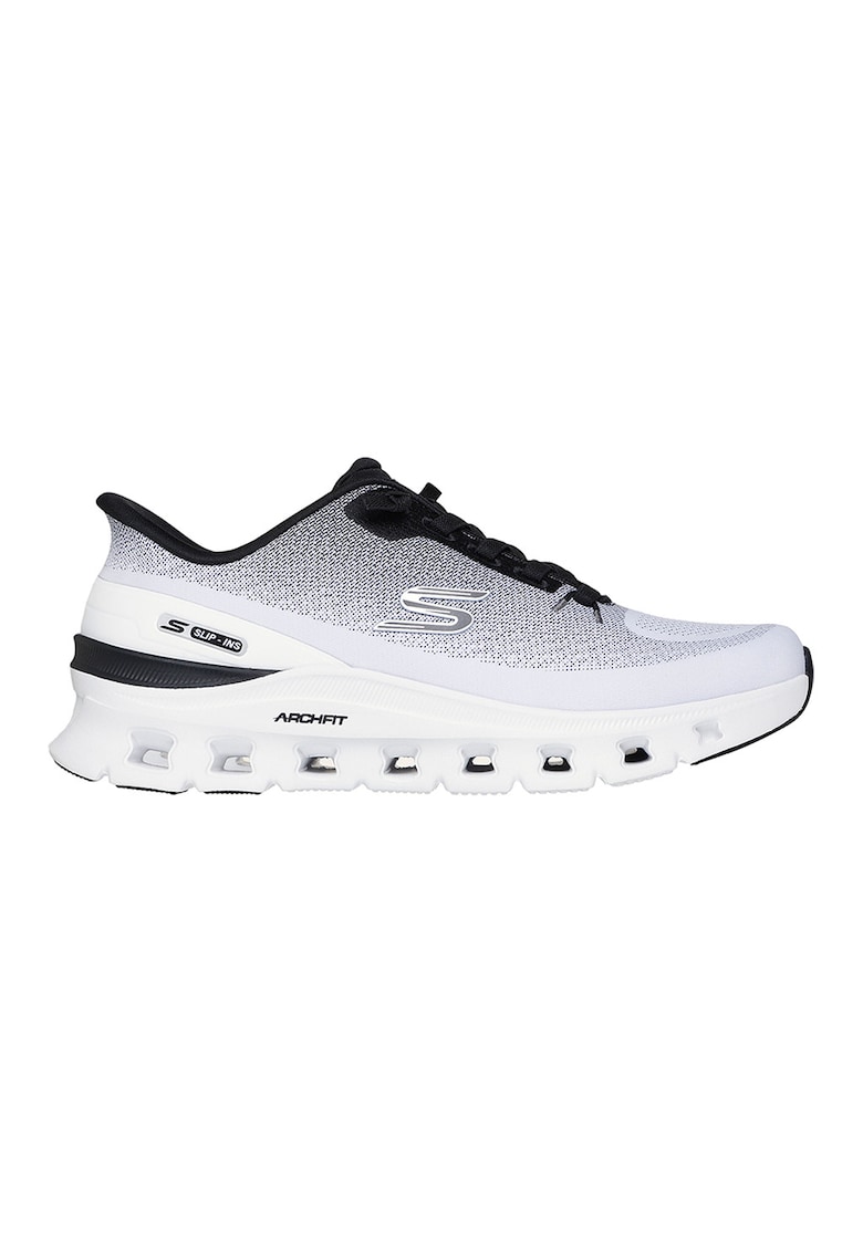 Pantofi sport slip-ins cu logo Arch Fit Glide-Step Pro - Negru/Albastru glaciar