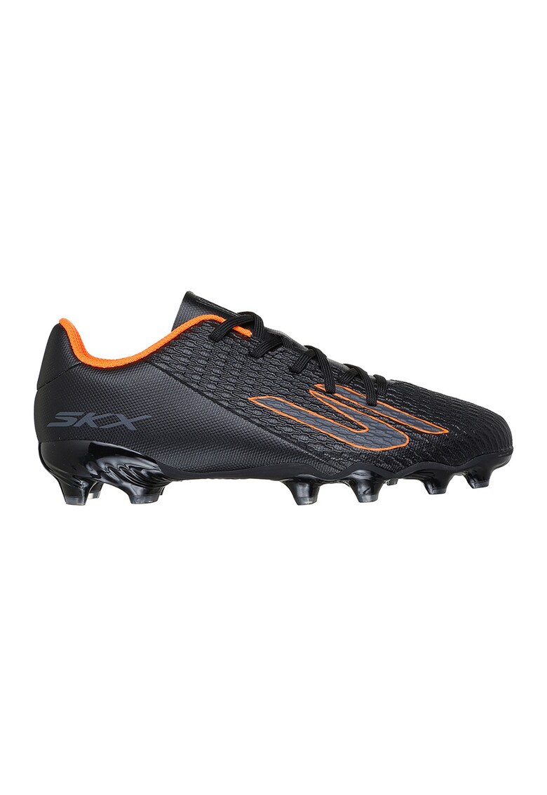Pantofi SKX 2 JR cu crampoane pentru fotbal - Negru/Portocaliu
