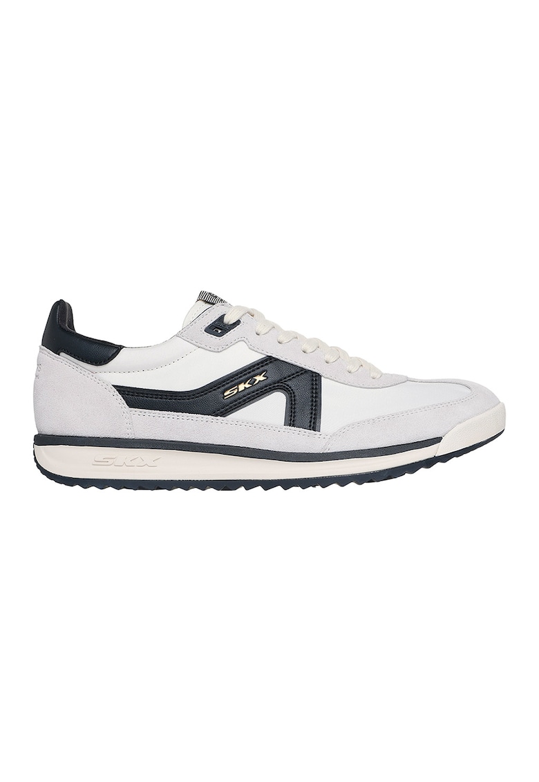 Pantofi sport cu insertii de piele intoarsa SKX 92 Spective - Alb/Gri carbune