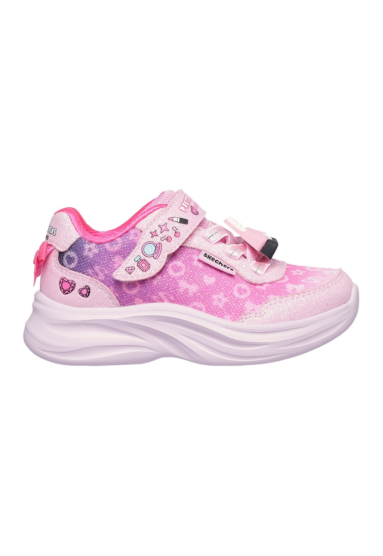 Pantofi sport Power Jams 2.0 cu banda velcro - Fucsia/Violet/Roz pastel