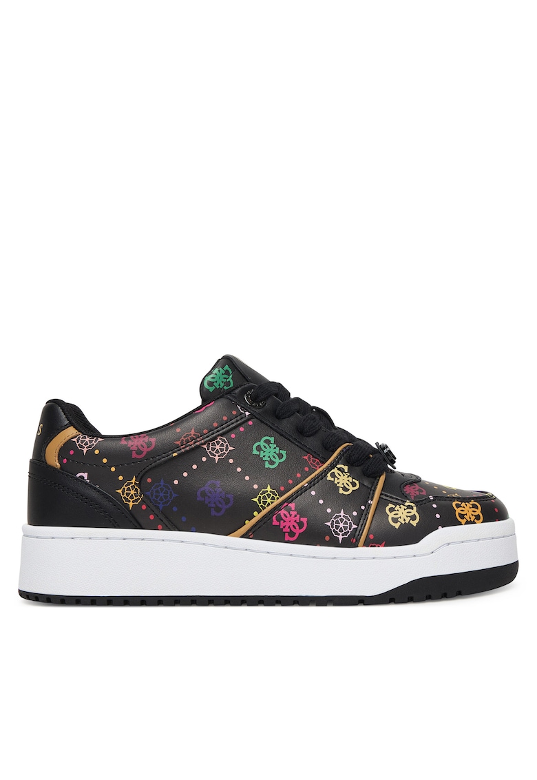Pantofi sport dama - BLKMU FLPMAY - piele ecologica - negru/multicolor