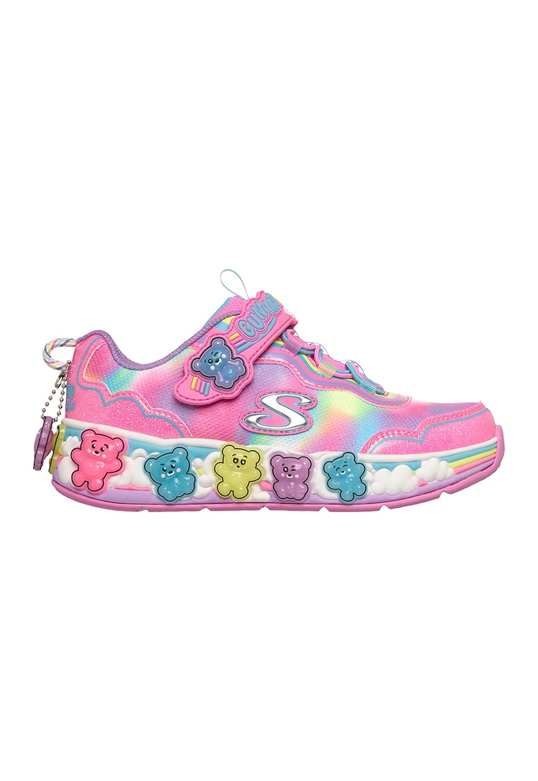 Pantofi sport Gummy Friends cu velcro si talisman detasabil