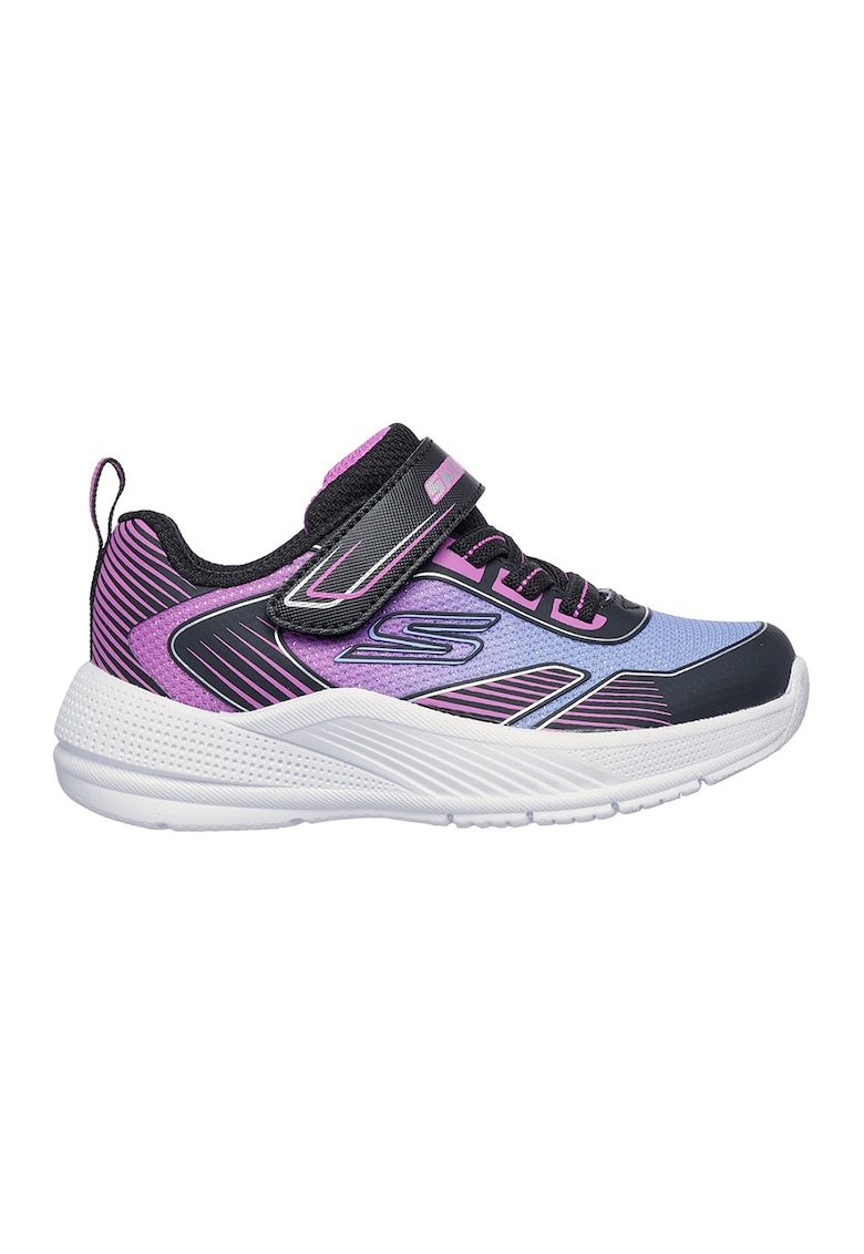 Pantofi sport cu logo Microspec Advance Oasis - Negru/Albastru lavanda/Roz fandango