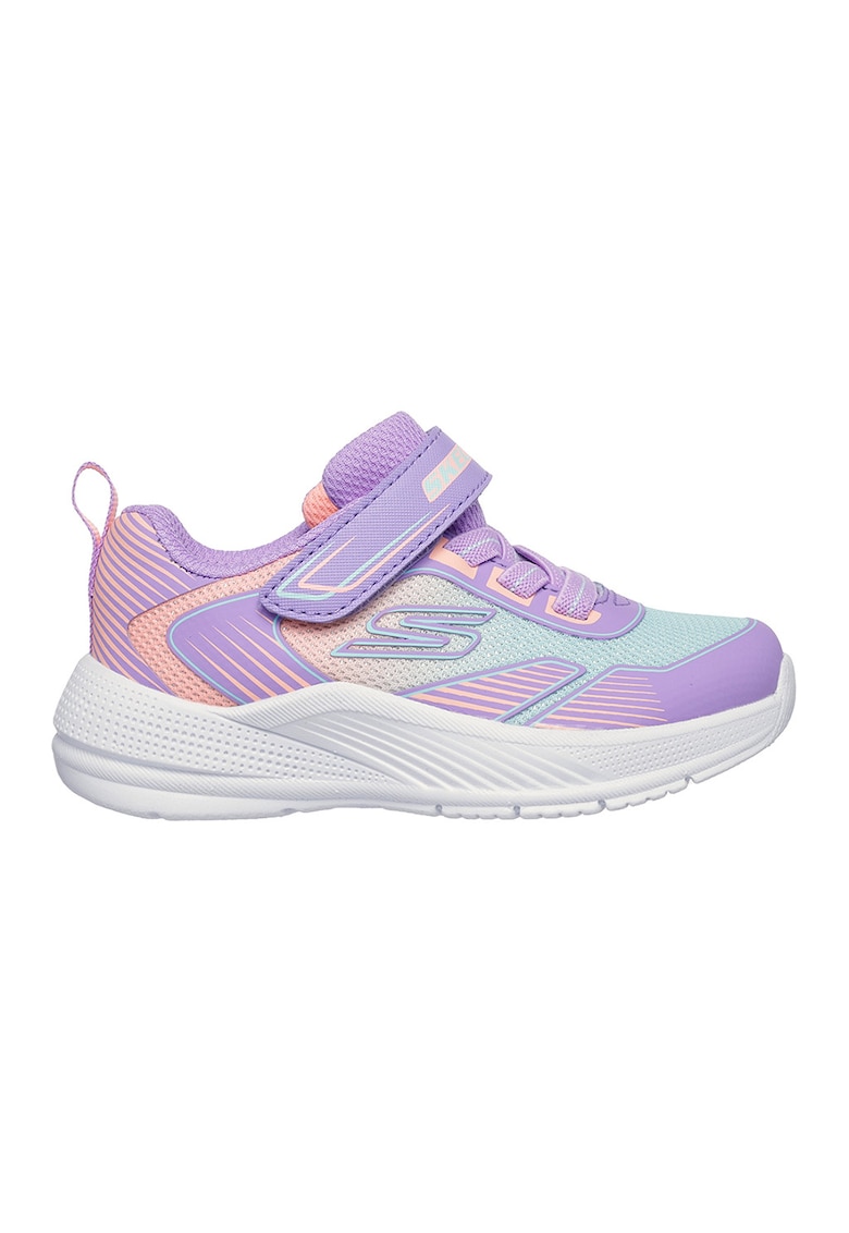Pantofi sport cu logo Microspec Advance Oasis - Albastru pastel/Piersica/Lila