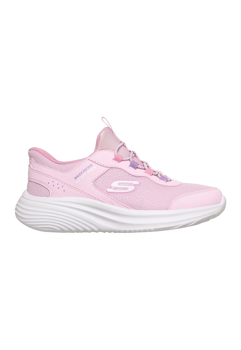 Pantofi sport slip-ins Bounder Pro de plasa cu garnituri sintetice - Roz pastel