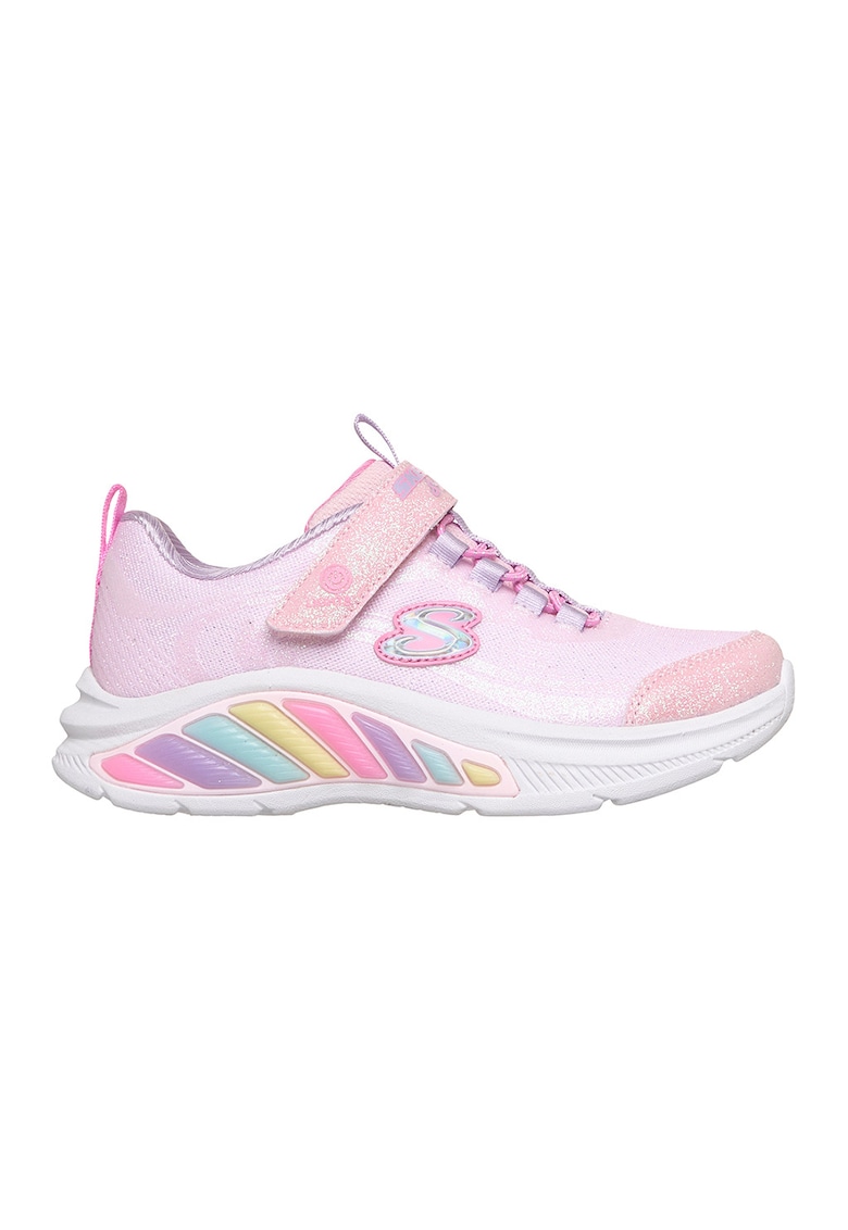 Pantofi sport cu LED Rainbow Cruisers - Glitzy Glo - Roz deschis/Roz pastel