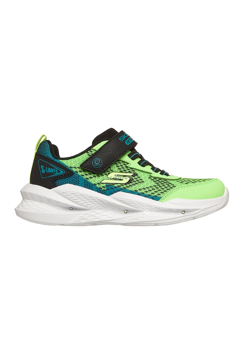 Pantofi sport Meteor-Lights 2.0 cu LED-uri - Negru/Verde aquamarin/Verde lime