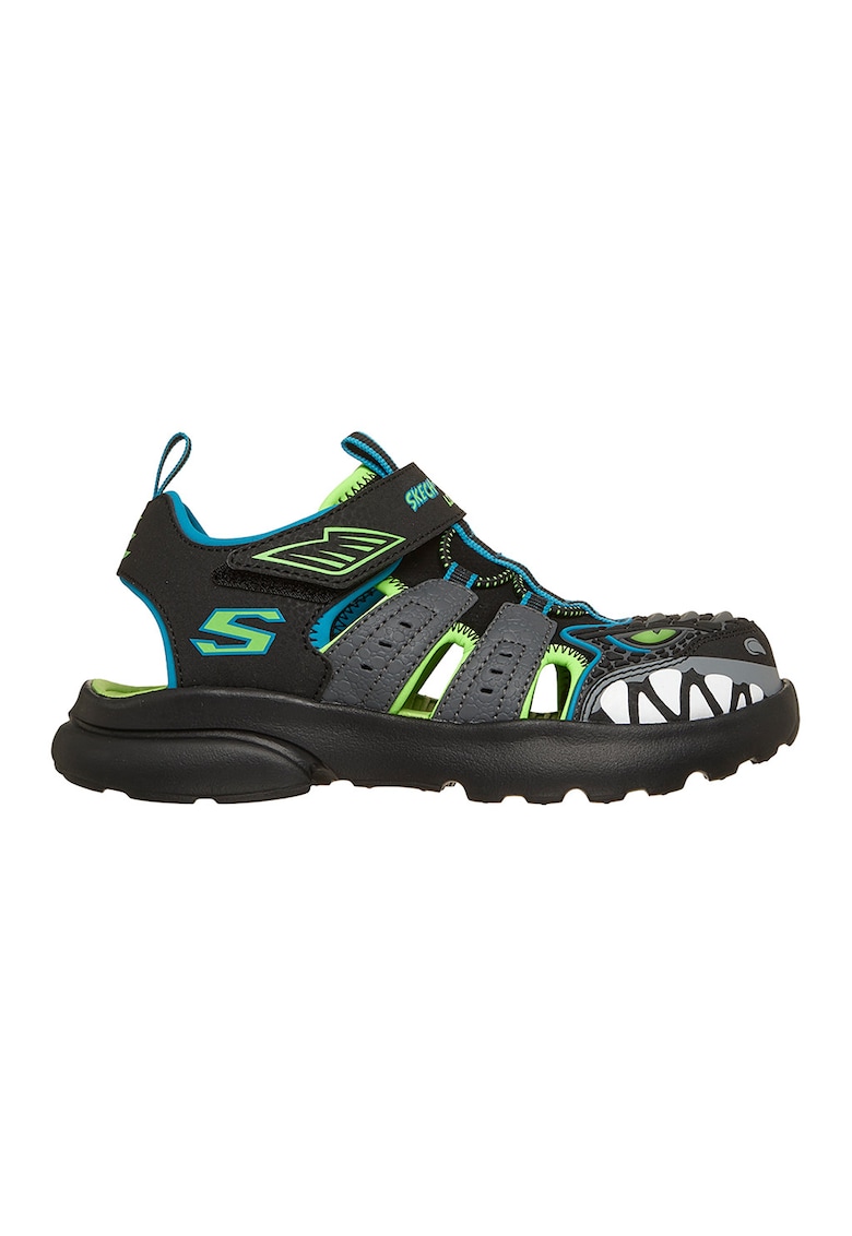 Sandale Razor Splash Raptor Quest cu LED-uri - Verde lime/Gri antracit